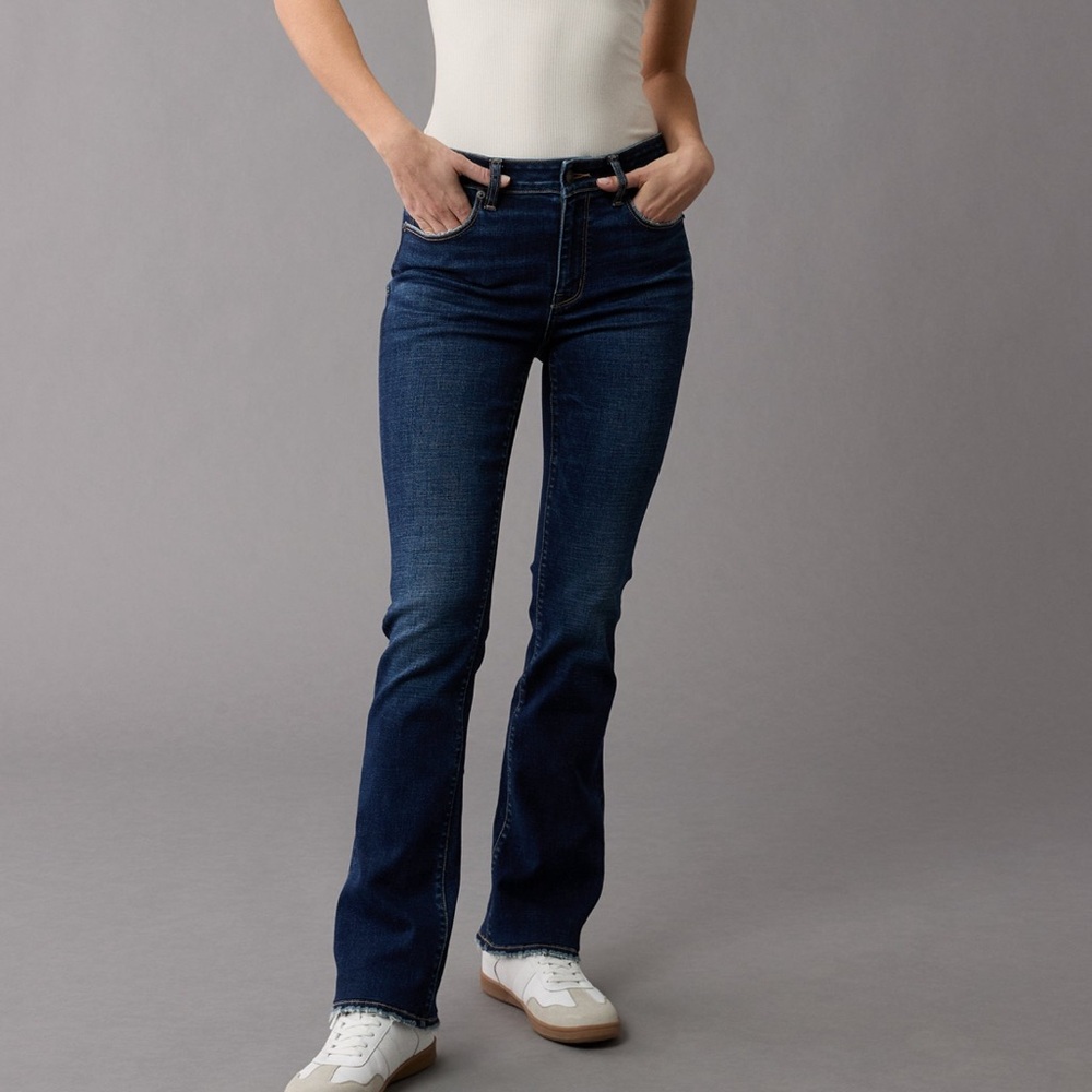 AE next level stretch skinny kick jeans
